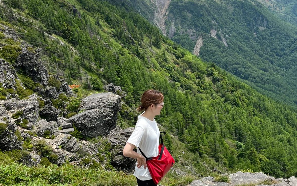 夏の美ヶ原の稜線